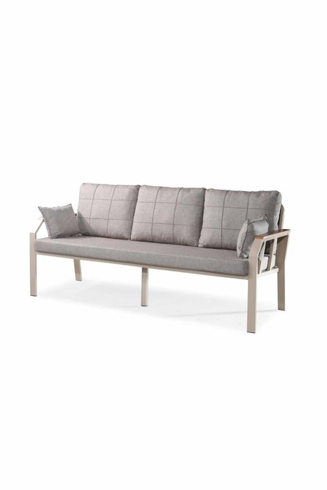 Hanah Home Nergiz 3+1+1 - Marrón lechoso